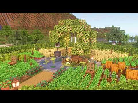 [Minecraft] 🥔🎃 Aesthetic Crop Farm Tutorial / Mizuno's 16 Craft Resource Pack