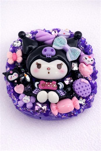 Contact Lens Case, Kawaii Decoden Lens Box，Travel Contact Lens Kit