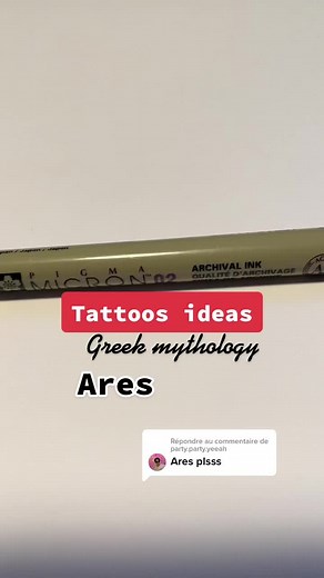 Ares Tattoo Design Inspired by Greek Mythology
