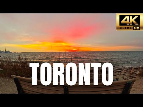 Toronto in 4K | Sunset View of the City Skyline