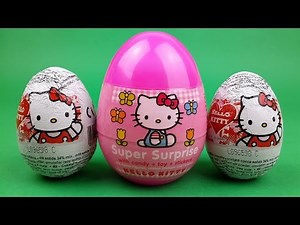 Hello Kitty Surprise Eggs Opening - Hello Kitty Surprise Toys