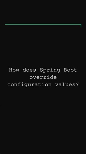 Spring Boot configuration override | Java Interview Questions #java #interviewquestions