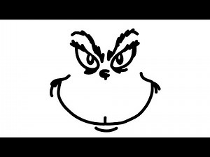 How to Draw The Grinch Face (EASY)