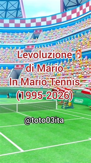 Evolution of Mario in Mario Tennis (1995-2026)