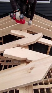 Perfect wooden rafter connection skills . . . #construction #concreteconstruction #building #assembly #photo #Installation #fyp #interior #woodworking #satisfying #concrete #civilengineering #civil #civilengineer #woodworking #construction #building #engineering #civilengineer #wood #fyp #viral #photo #interior #decoracion #frame #woodenfurniture #timberframe #homedecor #homedecor | Handmade construction