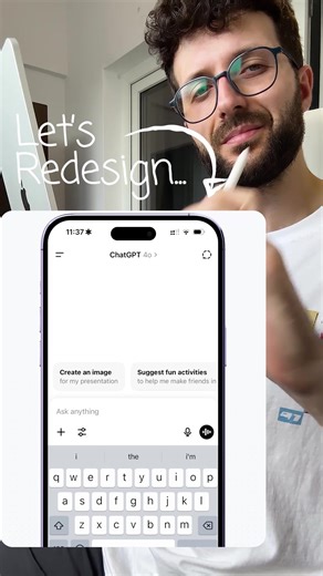 Redesigning the ChatGPT Mobile UI for Better Usability