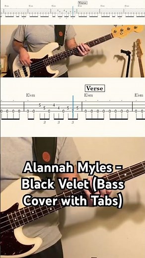 Alannah Myles - Black Velet (Bass Cover with Tabs) #bass #tabs #music #cover #blues