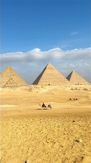 Panoramic Views of Egypt’s 3 Great Pyramids | Egypt | Giza #shorts