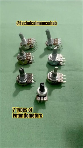 7 Types Of Potentiometers #shortsfeed #potentiometer #trending