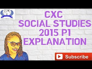 2015 Social Studies Paper 1