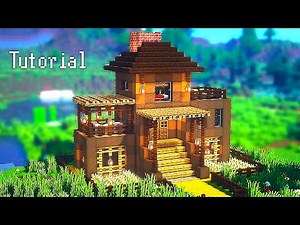 Minecraft House | Small Dark Oak House Tutorial