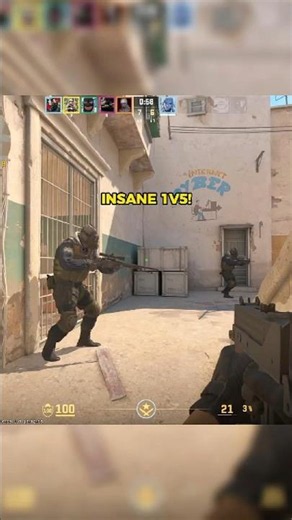 CS2 INSANE 1v5 CLUTCH