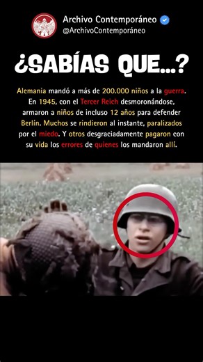 Los niños soldados de la Segunda Guerra Mundial #segundaguerramundial #datoscuriosos #historia