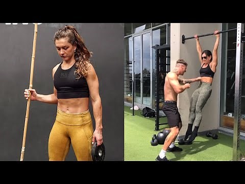 🔥Girl Gut Punching AB Exercise 🔥 - Workout Motivation