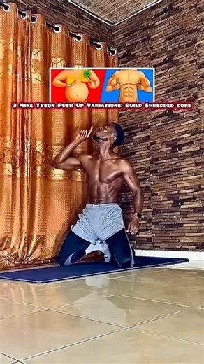 Mike Tyson Push Ups: Build Shredded Core & Abs At Home #tyson #pushups #coreworkout #absworkout | Doctor CC Fit