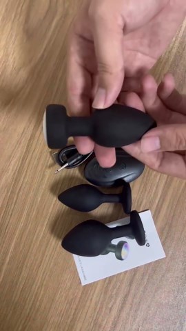 Anal Plug Vibrator with 3Pcs Butt Plug,10 Modes Vibrating Butt Plug - LED Color Light Remote Control Anal Plug, Adult Sex Toys and Games