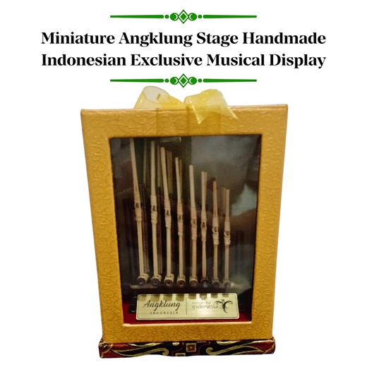 Miniature Angklung Stage Handmade – Indonesian Bamboo Musical Instrument Display, Cultural Decor, Unique Indonesian Souvenir Gift - Etsy