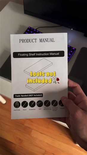 Finally Got Shelves for My Setup… BUT NO TOOLS?! 😭🪵🔥#floatingshelves #setupupgrade #desksetup