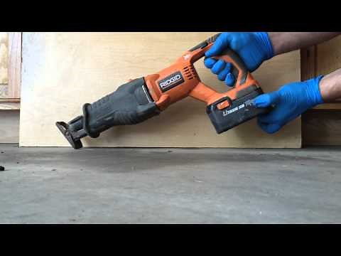 Ridgid Reciprocating saw issues