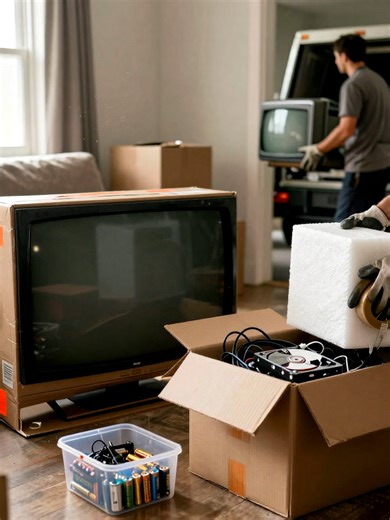 Move-Out E-Waste Prep Guide TV Data Wipe Batteries Preparing electronics for moving house requires proper e waste disposal, secure data wiping, and safe battery recycling to avoid hauling heavy items and protect personal information. This guide covers electronics disposal tips for moving including how to inventory devices, trade in or donate working gear, find certified e waste recycling centers, and use factory resets or secure overwrite tools to remove data from hard drives and solid state dri