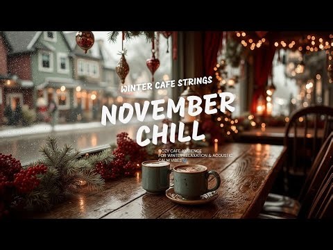 November Chill Music ~ Cozy Cafe Ambience for Winter Relaxation & Acoustic Calm Vibes 🎶