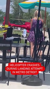 Failed helicopter landing