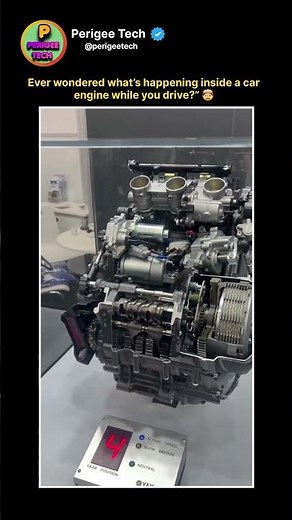 A Car Engine Cut in Half to Show How It Works #shorts #engineering #technology #mechanical #engine