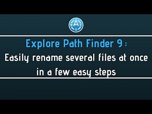 Batch and rename files- Path Finder