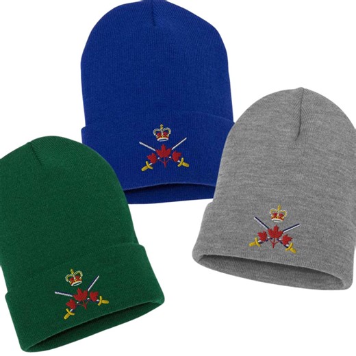 Canadian Army Badge Emblem Cuffed Beanie, Canadian Army Hat, Canadian Army Beanie, Warm Canadian Armed Forces Beanie Cap - Etsy