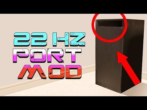 Tuning Subwoofer Box To Hit Lower! - 22Hz Bass Port