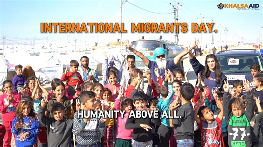 Khalsa Aid (UK) on Instagram: "Migration takes many forms and happens for many reasons. It can be shaped by opportunity, circumstance, hope, necessity, or the search for belonging. On International Migrants Day, we recognise the courage and resilience of migrants across the globe and reaffirm a belief that guides our work everywhere: humanity comes first. Humanity Above All. #InternationalMigrantsDay #HumanityAboveAll #KhalsaAid"