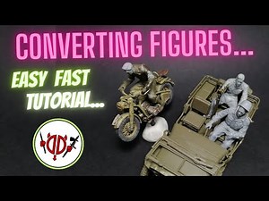 How to CONVERT STYRENE FIGURES for a Diorama (1/35, Miniart, Tamiya)