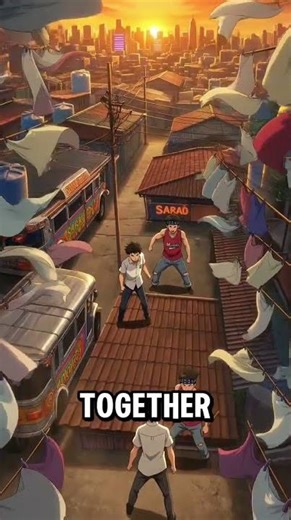 Filipino Anime Rooftop Scene #fypシ゚viralシfypシ゚ #FilipinoAnime #shorts