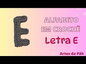 Crochet alphabet - letter E