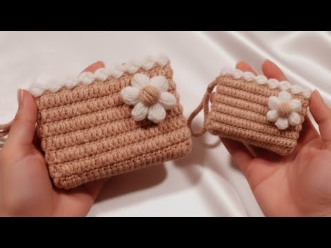 Crochet Wallet For Beginners Step By Step | Wallet Tutorial #crochet #crochetbeginners #handmade