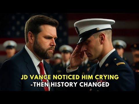 JD Vance Spots a Man in Uniform Crying – What He Says Isn’t in the Script