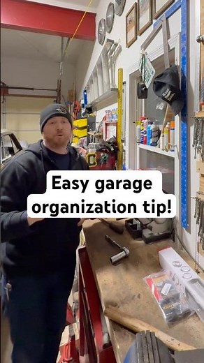 Easy tip to install eyelets for organizing tools.