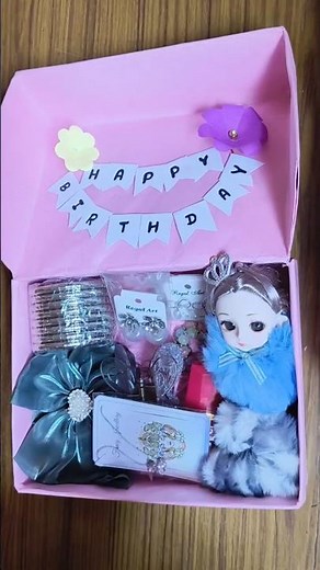 DIY BIRTHDAY GIFT HAMPER For GIRL👸🏻in budget🎁#gift#diy#hampers#birthdaygiftideas#ytshorts#fyp#viral