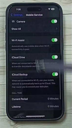 iPhone | Reset Mobile Data Usage Statistics