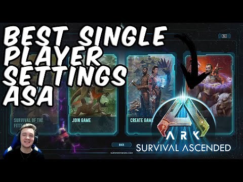 BEST Single Player Settings for ARK SURVIVAL ASCENDED!