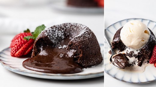 15K views · 108 reactions | This is the perfect step-by-step guide to making molten chocolate lava cakes at home. Get the recipe: https://www.bakedbyanintrovert.com/chocolate-lava-cake/ | Baked by an Introvert | Facebook