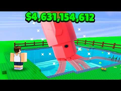 Growing MASSIVE FISH in Grow a Pond!