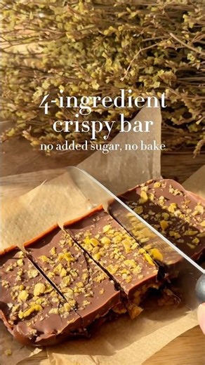 The easiest crispy bars ever - try not to eat the whole batch at once💖 #crispybar #crispysnack