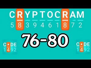 CRYPTOGRAM level 76 77 78 79 80