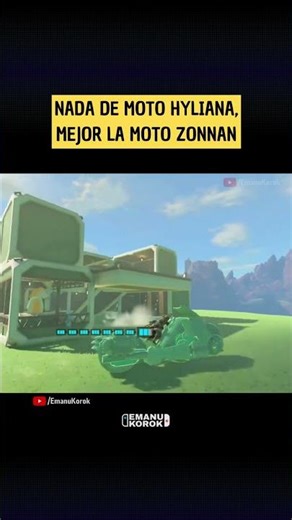 Nada de Moto Hyliana, mejor la Moto Zonnan #Zelda #TearsoftheKigdom #MotoHyliana #Nintendo