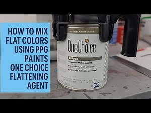 How to Mix Flat Colors Using PPG Paints | OneChoice SU4985 Matting Agent Tutorial