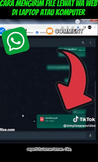 Tutorial WhatsApp Web: Kirim File Dari Laptop Ke HP