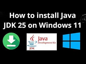 How to Install Java JDK 25 on Windows 11 - Complete Guide