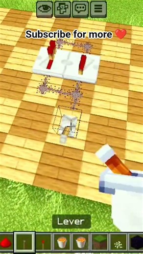 How to Make a Redstone clock (Easy & Fast)...😱 #shorts