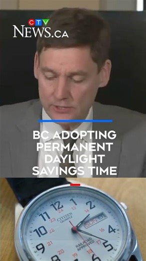 No more time change - BC adopts permanent Daylight Saving Time
